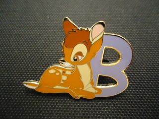 Disney Alphabet Series B Bambi Pin