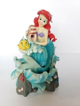 Vtg Disney The Little Mermaid Ariel Musical Water Fountain Figurine As - Is