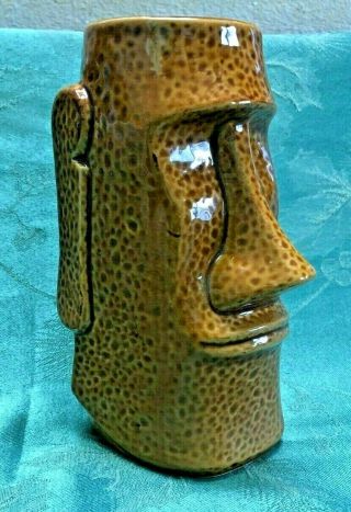 2006 Tiki Big Chunky Moai Tiki Mug Ceramic Bar - Ware Easter Island Polynesian