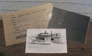 Antique Railroad Thomas Iron Company Hokendauqua Pa Furnaces Plant Ironton