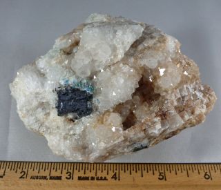 Blanchard Mine N.  M.  Mineral Specimen Galena In Quartz