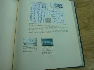 Album Stamps & Postal History Air Mail With Information