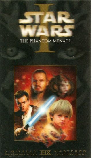Star Wars Tpm Vhs Video Box 3d Lenticular Movie Poster Plastic Card 1999
