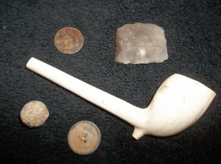 Trade Pipe Colonial Revolutionary War Relics Old Coin Authentic Artifacts
