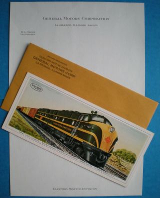 General Motors Diesel Locomotive Spec Card Toledo Peoria & Western Rr Tp&w Rr Gm