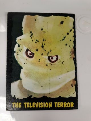 Outer Limits 1964 Topps (bubbles,  Inc) Vintage Card 1 " The Television Terror "