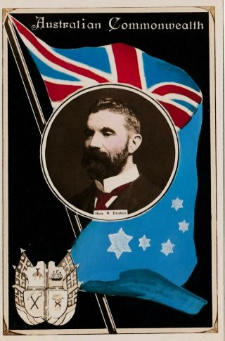 Vintage Postcard Australian Commonwealth Alfred Deakin 1900s