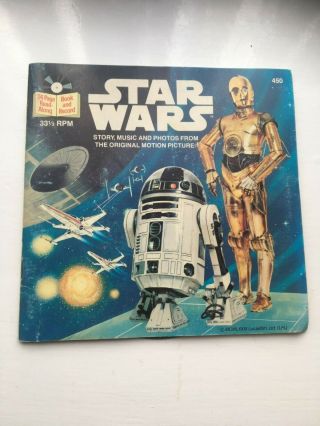 Star Wars (24 Page Read - Along Book And Record,  450) Story,  Music,  Photo 