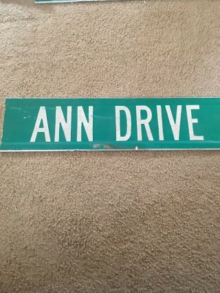 Ann Drive Actual Metal Street Sign 24 " X6 " Man Cave Bed Room Road Theatre