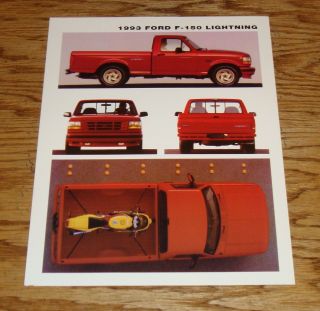 1993 Ford Truck Svt F - 150 Lightning Sales Sheet Brochure 93