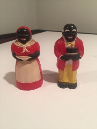 Vintage Aunt Jemima Salt And Pepper Shakers Small Antique