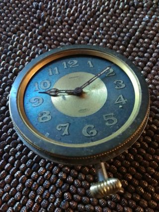 Vintage Grenad Watch Co 8 Days Automobile Car Dashboard Clock 15 Jewel 3 Adj.