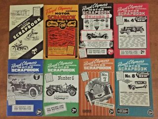 Floyd Clymer ' s Historical Motor Scrapbook,  8 volumes with case 2
