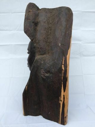 African Primitive Carved Wood Figural Woman Wooden Sculpture Antique 2