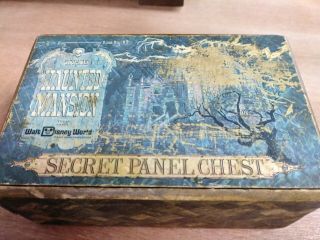 Vintage Walt Disney World Haunted Mansion Secret Panel Chest Wooden Box