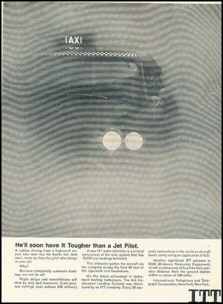 1965 Checker Marathon Taxi Cab Itt Vintage Advertisement Print Art Car Ad J508