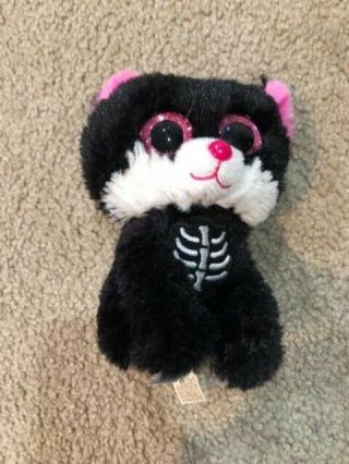 Dan Dee Big Eye Halloween Skeleton Bones Black Cat Plush Collector 