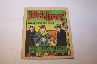Vintage 1934 Dick Tracy Booklet Cross Country Race By Goudey Gum Co.  Crisp