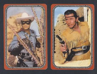930.  976 Vintage Swap Card - Pair - The Lone Ranger & Tonto