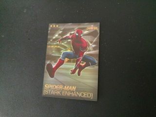 Spider - Man Stark Enhanced Foil 61,  Marvel Contest Of Champions Dave & Buster 