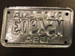 Vintage 1994 Alabama Motorcycle License Plate NOS never issued M54903 2