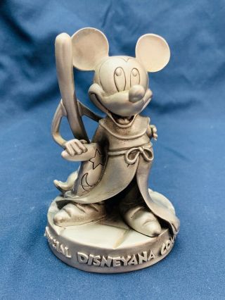 Disney 1994 Official Disneyana Convention Pewter Sorcerer Mickey W/ Broom Le2200