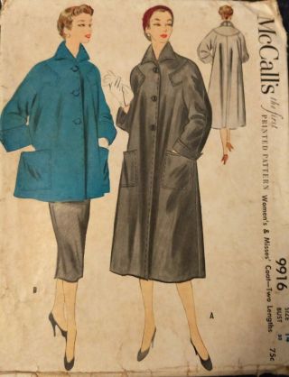 Vintage Sewing Patterns 1950s,  Mccall 1954,  Women 