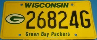 2010 Wisconsin Green Bay Packers Football Nfl License Plate