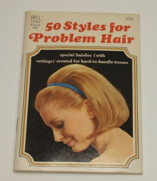 Vintage 1965 Dell Purse Book 50 Styles For Problem Hair