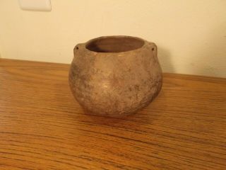 Antique Native American Strap Handled Pot 1500 B.  P.  G - 8 4 - 1/2 " Tall Wow