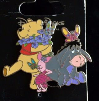 Rare Winnie The Pooh Eeyore And Piglet 2003 Pin Euc