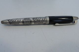 Disney Club 33 Pen Silver Black Rare Disneyland Theme Park Collectible No Ink