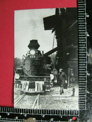 Rppc Photo Denver & Rio Grande Western Railroad Locomotive 478 Coaling Chama Nm