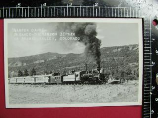 Rppc Photo Of Denver & Rio Grande Western Railroad Train Animas Valley Colorado
