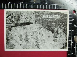 Rppc Photo Of Denver & Rio Grande Western Railroad Train Animas Canyon Colorado