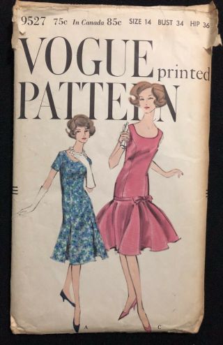 Vintage Vogue 9527 1950 
