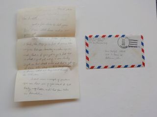 Korean War Letter 1950 Task Force 77 Sky Raiders Chosin Reservoir Planes Korea