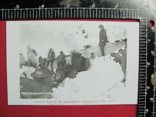 B&w Rppc Photo C Of Denver & Rio Grande Western Railroad Snow Removal Silverton