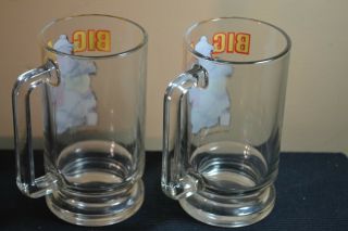 Set of 2 Walt Disney Productions Country Bear Jamboree BIG AL Souvenir Glass Mug 6