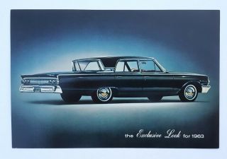 1963 Mercury Monterey Car Sales Postcard Dealer Promo Advertising
