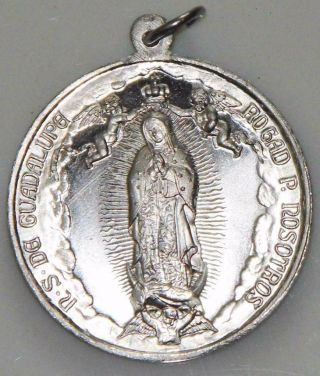 Large Our Lady of Guadalupe Holy Medal & Sacrament of Eucharist Latin & Spanish 3