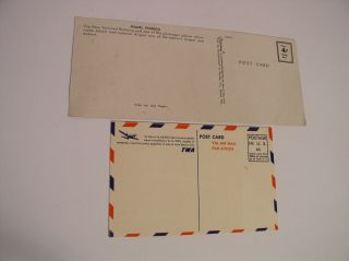 Vintage TWA Airlines Postcards Constellation Skyliner Miami 2