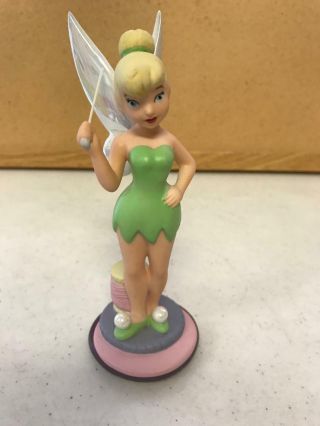 Disney Tinkerbell With Thread & Needle Peter Pan 6 " Figurine Retired Tinker Bell