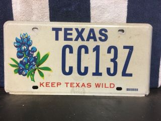 Texas License Plate (keep Texas Wild)