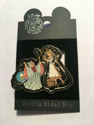 Cinderalla Fairy Godmother Rags To Riches Spinner Glitter Disney Pin 42205