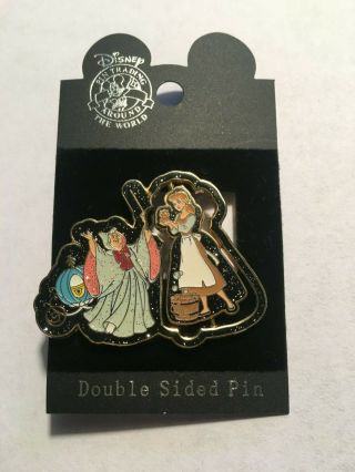 Cinderalla Fairy Godmother Rags To Riches Spinner Glitter Disney Pin 42205 3