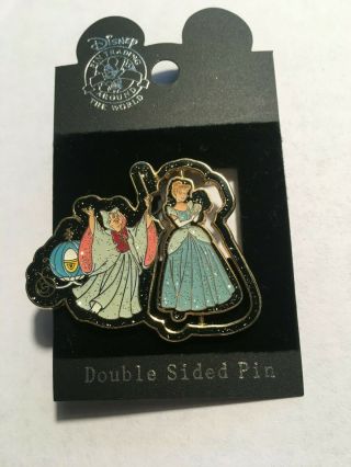 Cinderalla Fairy Godmother Rags To Riches Spinner Glitter Disney Pin 42205 4