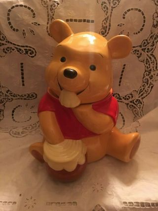 Disney Winnie The Pooh Honey Pot Ceramic Cookie Jar