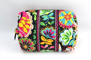 Vera Bradley Disney Parks Midnight With Mickey Minnie Mouse Cosmetic Makeup Bag