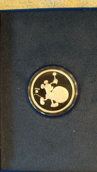 Disney Mickey Sixty Years With " The Mickey Mouse Club ".  999 Silver Proof Coin